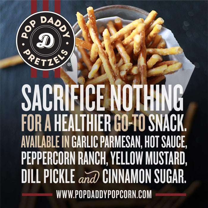 Pop Daddy Daddy Pretzel Gar Parm 3 oz 15 Per Case