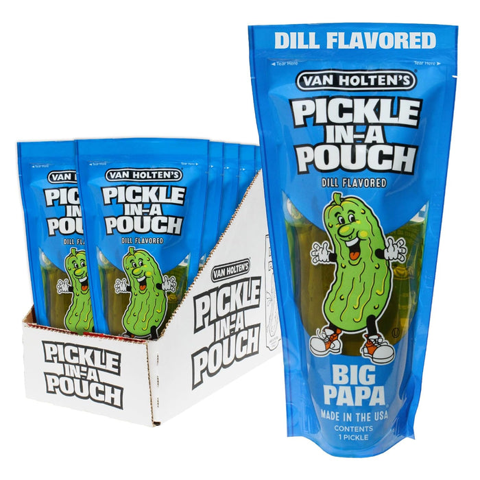 Van Holten's Big Papa Dill Pickle Individually Wrapped 12 Per Case