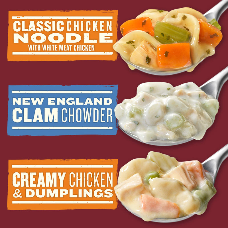 Campbell’s Chunky Classic Chicken Noodle Soup, 18.6 Ounce Cans (Pack of 12)