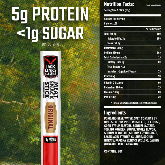 Jack Link's Link Classic . Sticks 8 oz 20 Per Box