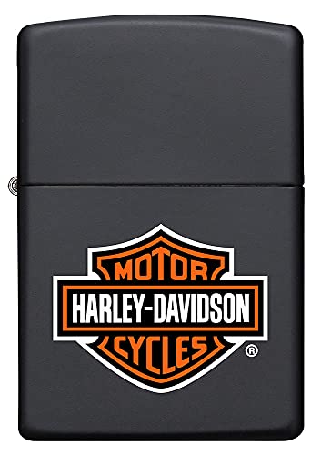 Zippo Z-00218HD.H252 Harley Davidson Logo Lighter, Windproof Chrome Design, Collectible Series