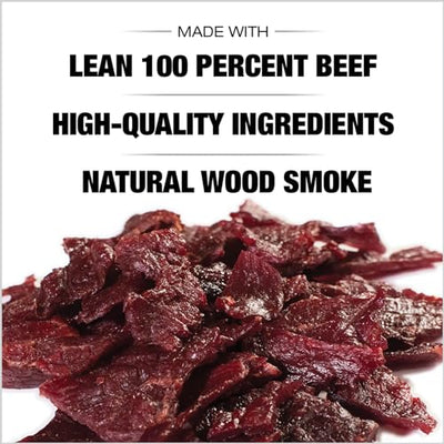 Old Trapper Old-Fashioned Beef Jerky, 1.8-Ounce Individual Packages, Great Size for Quick Snacking, 11 Grams of Protein and Zero Grams of Fat Per Serving (Pack of Six)