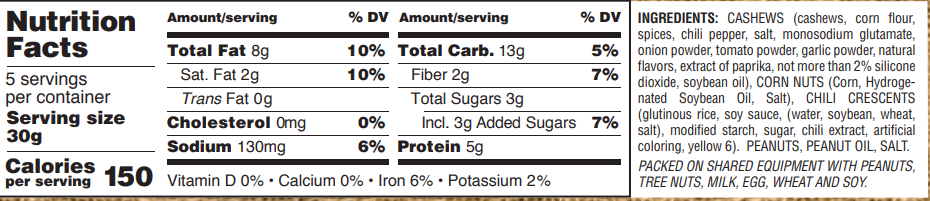 Gurley's Golden Recipe Trail Mix Southwest Cashew Blend 4.75 oz