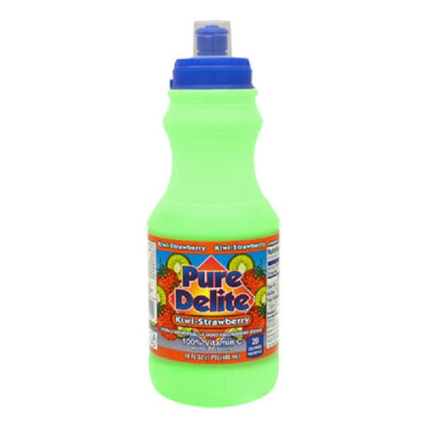 Pure Delite Kiwi Straw 16z Btl 24 Per Case