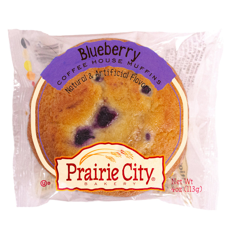 Prairie City Bakery Muffin Blueberry Coffee House Individual Wrapped (Pack of 48)