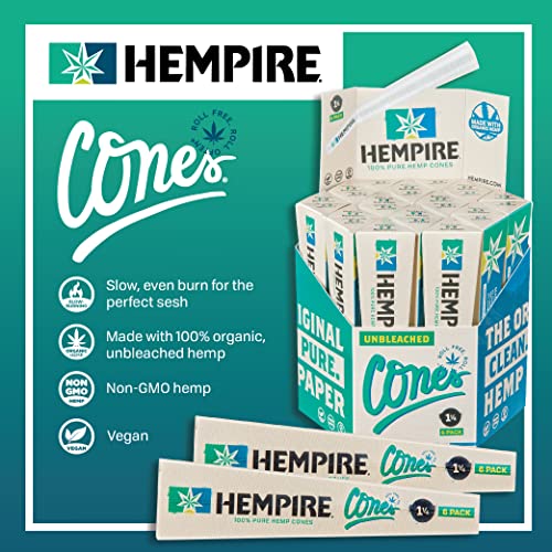 Hempire Hemp Cone 1-1/ 4 oz 24 Per 6 Count