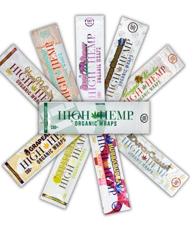 High Hemp Cigarette Rolling Papers Individually Wrapped Variety 10-Count Wholesale Pack