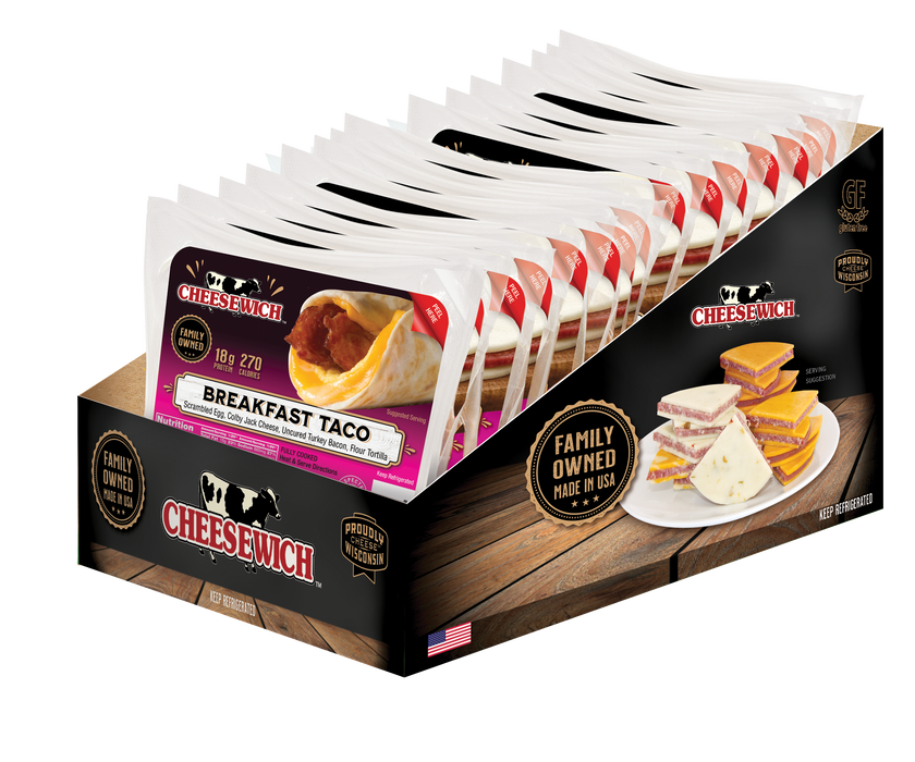 Cheesewich Breakfast Taco 3.3 oz (Pack of 12)