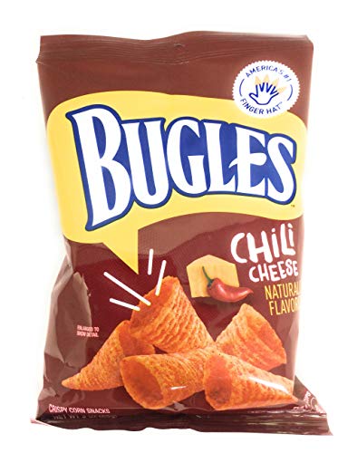 Bugles Chili Cheese Corn Snacks, 3 oz. (Pack of 6)