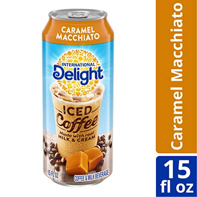 International Delight Iced Coffee, Caramel Macchiato, 15 Fl Oz, Pack of 12