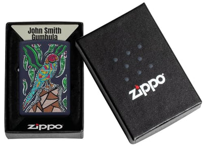 Zippo John Smith Gumbula Navy Matte Pocket Lighter