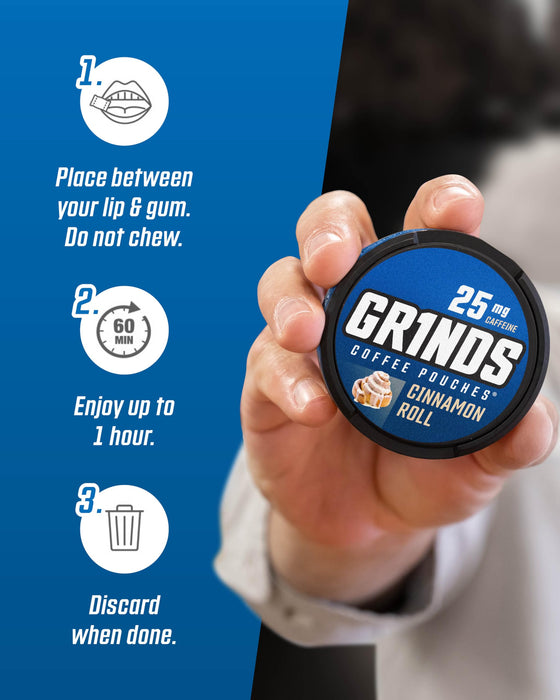 Grinds Cinnamon Roll 5 Per Box