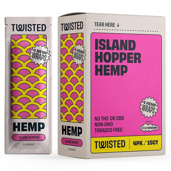 Twisted Hemp Wraps Island Hopper 60ct