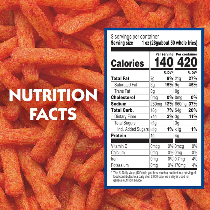 Andy Capp Fire Fries 3 oz 12 Per Box