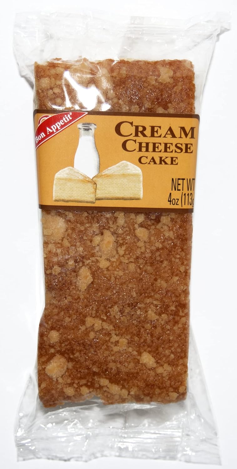 Bon Appetit Cream Cheese Bar Cake, 4 oz - Smooth and Creamy (Pack of 8)