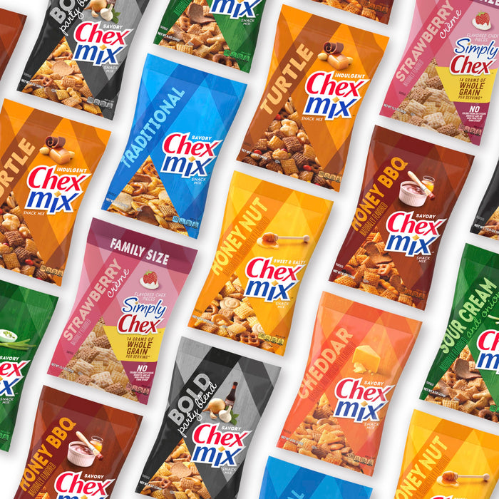 Chex Mix Cheddar Flavored Savory Snack Mix 8 oz 6-Pack Wholesale