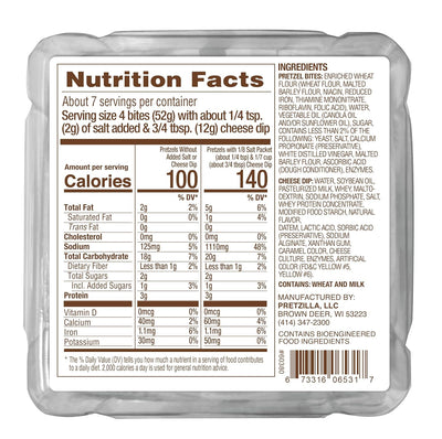 Pretzilla Soft Bites Nacho Cheese Pretzels 12 oz 8ct