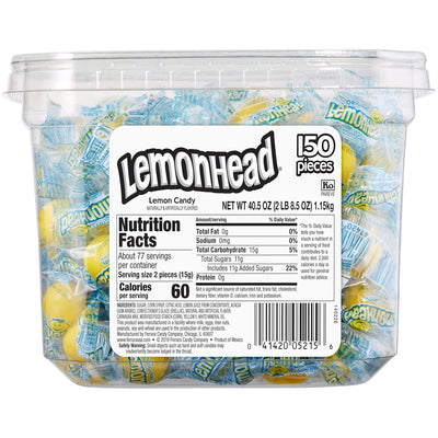 Lemonhead Candy, Jar (Pack of 150)