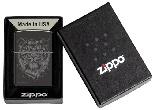 Zippo Lindsay Kivi High Polish Black Pocket Lighter - Artistic Touch