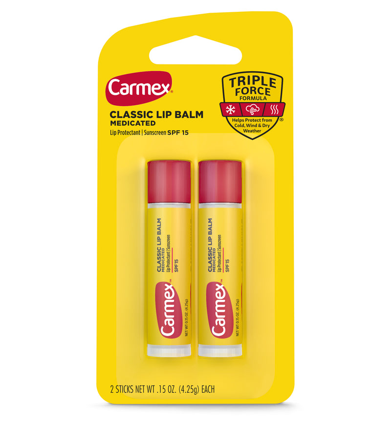 Carmex Stick Lip Balm, Original Formula, Moisturizing Protection, 2-Pack