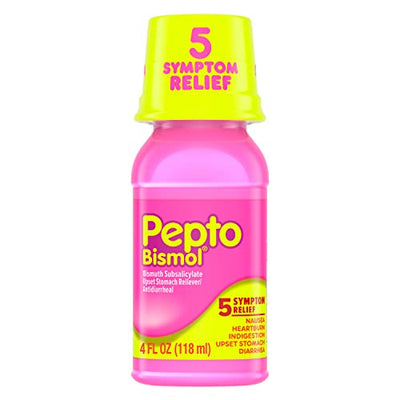 Pepto Bismol, 5 Symptom Digestive Relief, Original, 4 fl oz