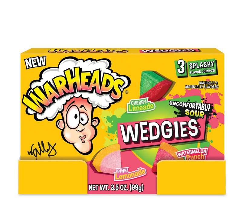 Warheads Wedgies Chewy Candy 3.5 oz. Theater Box (Pack of 12)