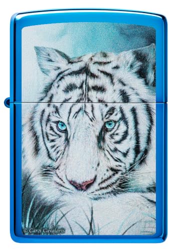 Zippo Carol Cavalaris High Polish Blue Pocket Lighter