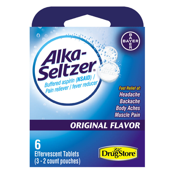 Alka-Seltzer Effervescent Tablets 2-Count 6-Pack Wholesale
