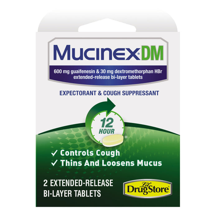 Mucinex DM Cough & Chest Congestion Relief Tablets 2-Count 6-Pack Wholesale