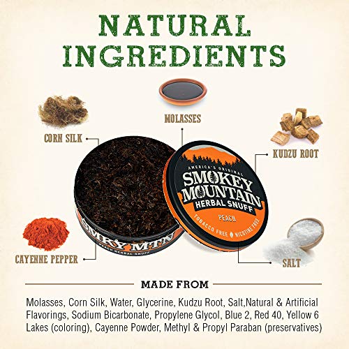 Smokey Mountain Mountain Snuff Peach 10 Per Box