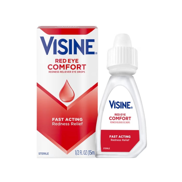Visine Red Eye Comfort Redness Reliever Eye Drops - 0.5 oz