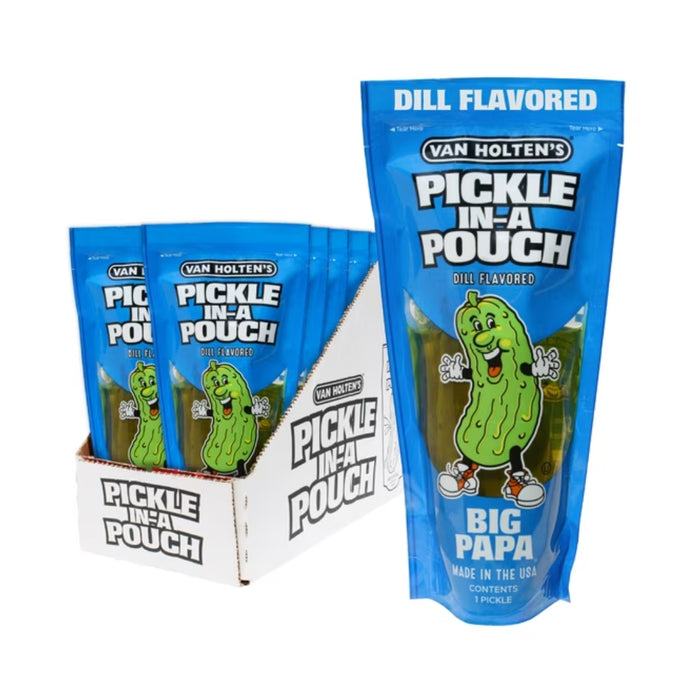 Van Holten's Jumbo Dill Pickle Individually Wrapped - 12ct