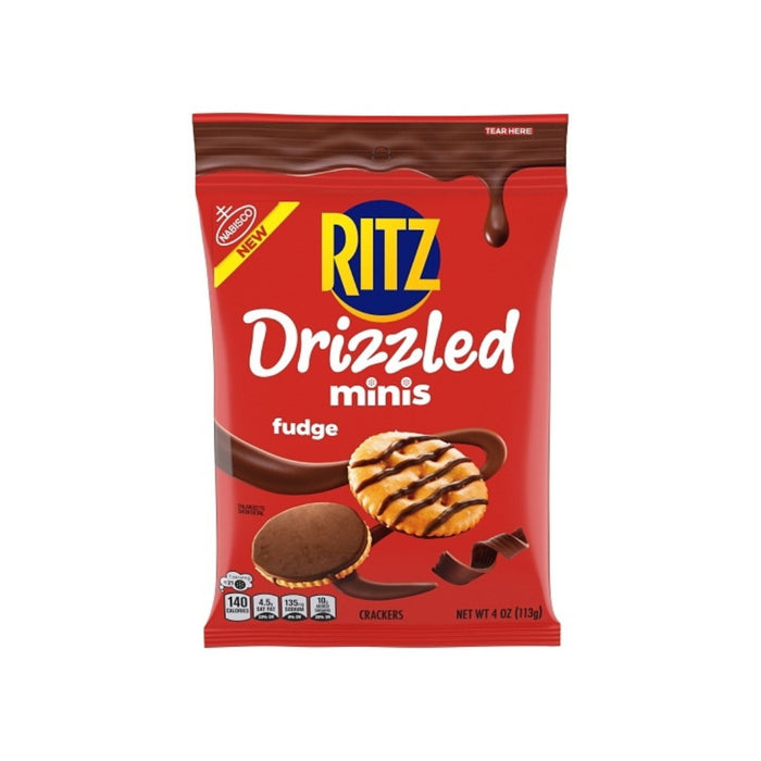 Ritz Minis Drizzled Fudge Crackers - 4oz