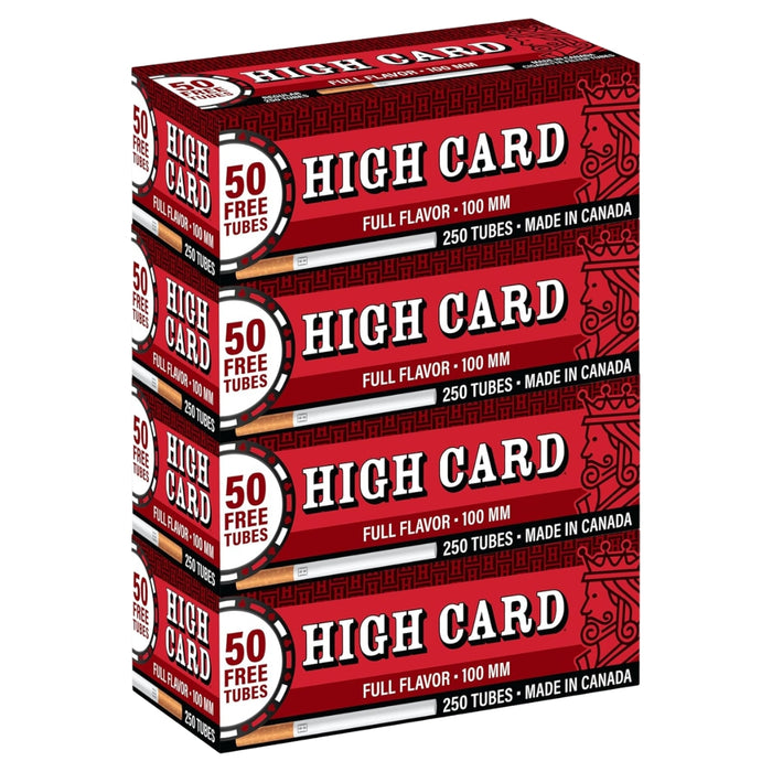 High Card Tubes Red 100 (4 pack)