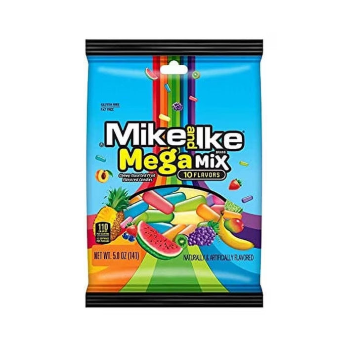 Mike and Ike Mega Mix Candy Peg Bag 5oz
