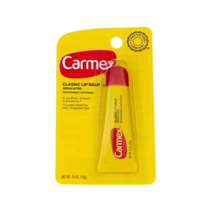 Carmex Classic Medicated Lip Balm Tube Original 0.35 oz