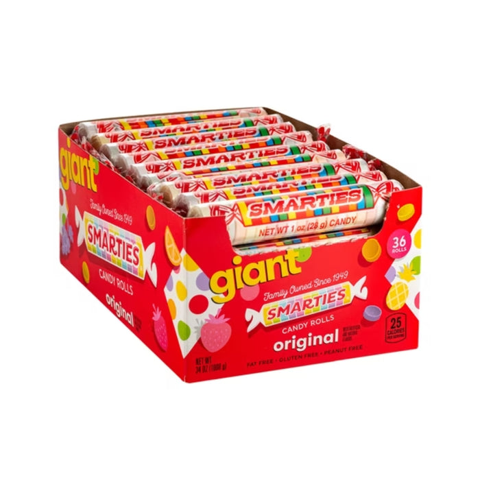 Smarties Candy Rolls Giant - 36ct