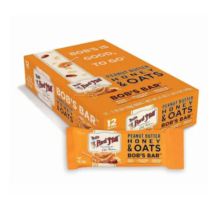 Bob's Red Mill Peanut Butter Honey and Oats - 12ct