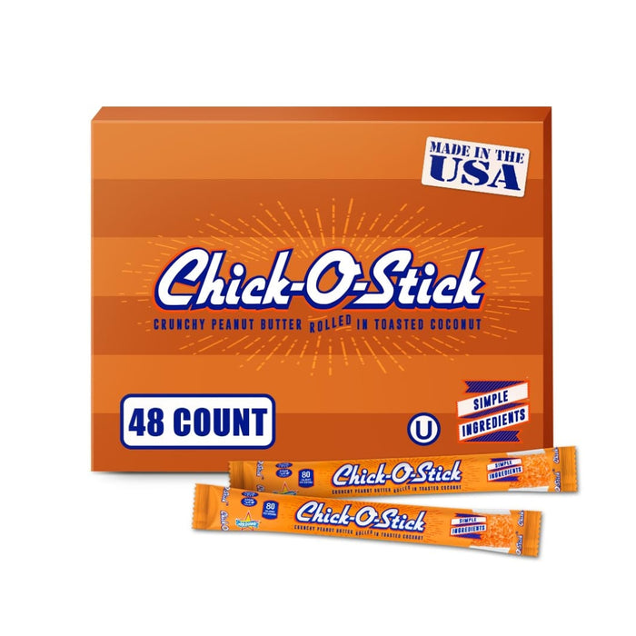 Atkinson's Chick-O-Stick Peanut Butter Coconut Candy 0.36 oz - 48ct
