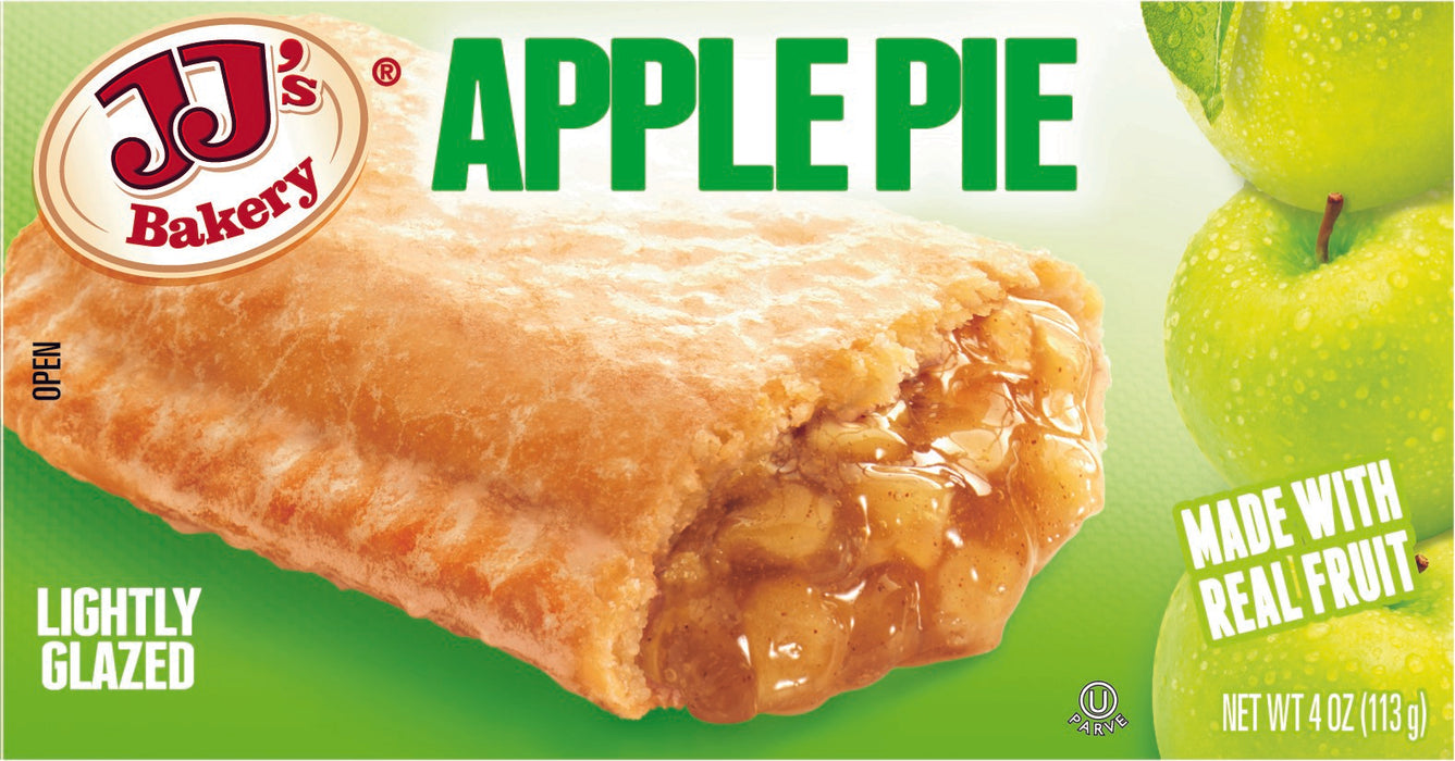 JJ's Bakery Lightly Glazed Snack Pies 4oz (Apple)