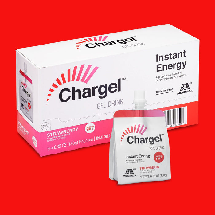 Chargel Strawberry Instant Energy Gel 6.35oz 6ct