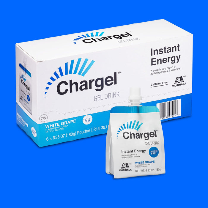 Chargel White Grape Instant Energy Gel 6.35oz 6ct