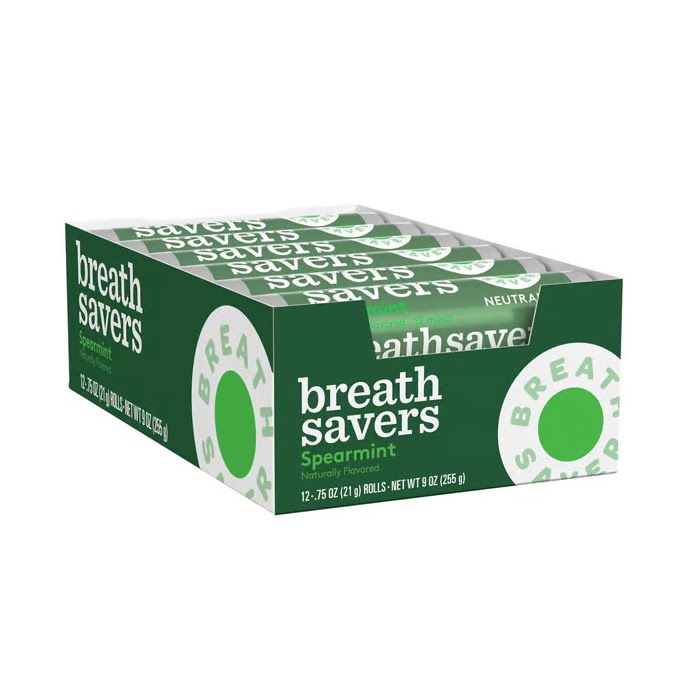 Breathsaver Peppermint Boxes 12ct