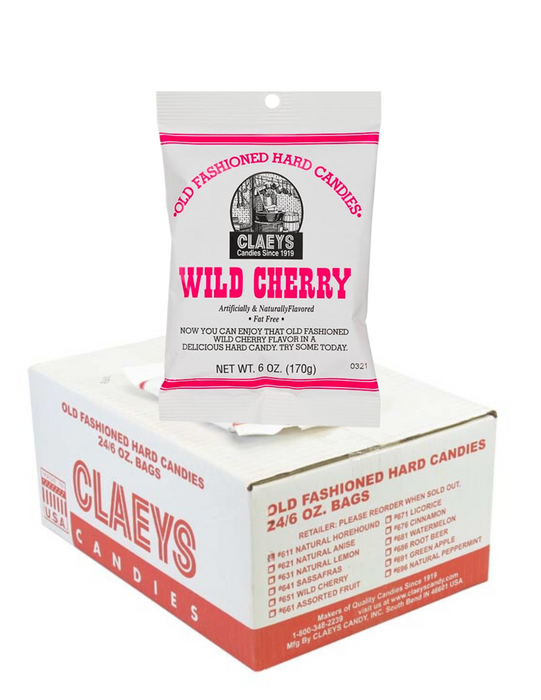 Claeys Wild Cherry Peg Bag 6 oz Single Bag