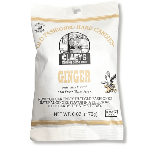 Claeys Ginger Natural Hard Candy 6 oz bag