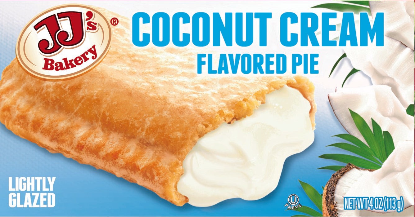 JJ's Bakery Coconut Cream Flavored Snack Pies 4 oz Wholesale