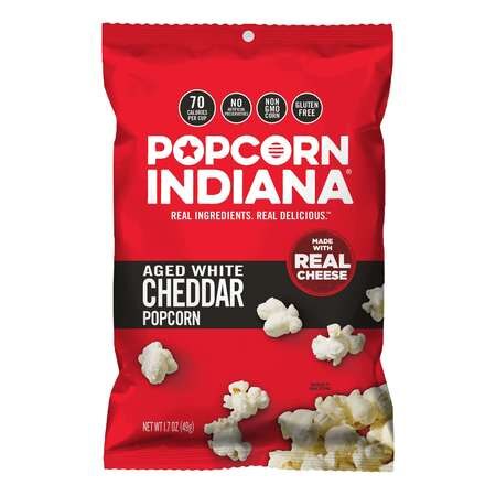 Popcorn Indiana Aged White Cheddar 1.7 oz (Pack of 6)