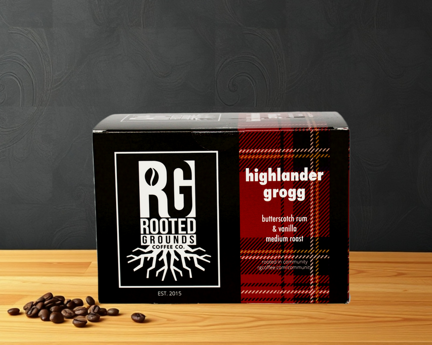 Rooted Grounds K-Cup Highlander Grogg 12ct