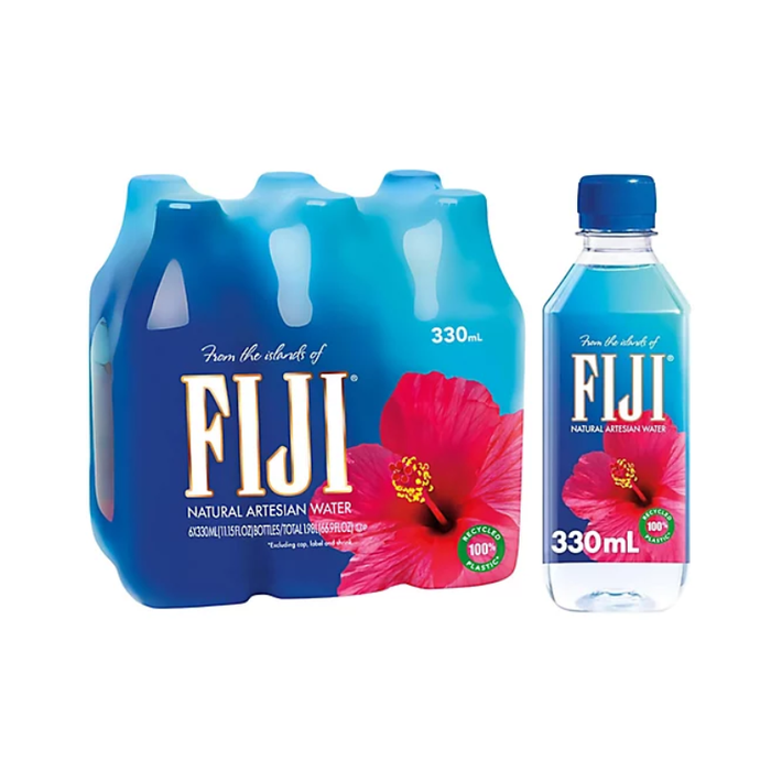 FIJI Water Natural Artesian Water - 700 ml 12 Pack