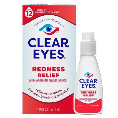 Clear Eyes, Redness Relief Eye Drops, 0.5 Fl Oz